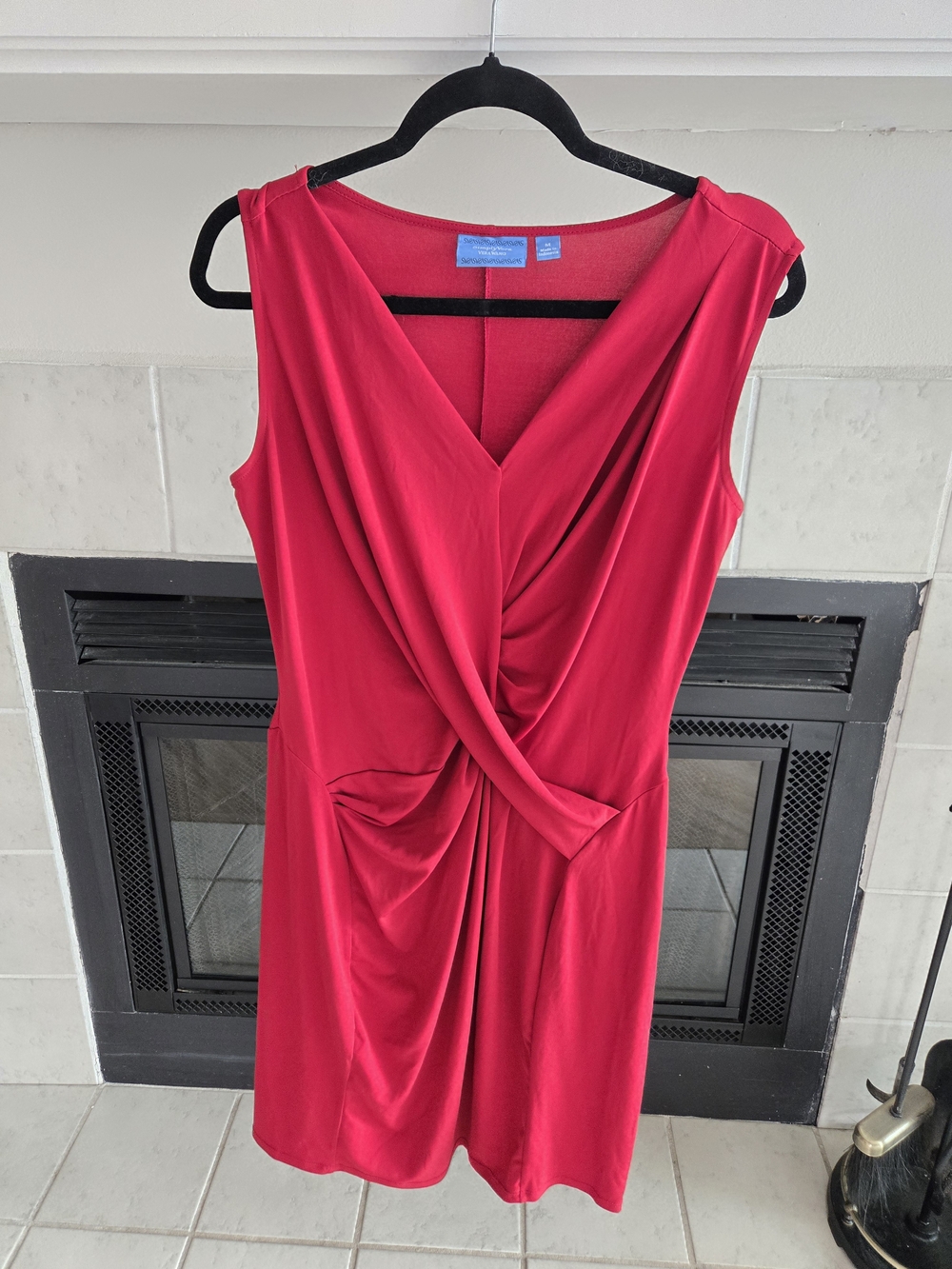 Simply Vera Vera Wang Sleeveless Twist-Front Dress Red